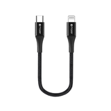  Dây cáp MAZER POWER.LINK II USB-C TO Lightning PD30W Cable-BLACK (12cm) 