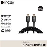  Dây Cáp Mazer Infinite LINK 3 Pro Cable USB-C TO USB-C 100W (2.5m) 