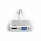  Bộ Chuyển Đổi Mazer ALU Mini DP DUAL Adapter to HDMI 4K + VGA 