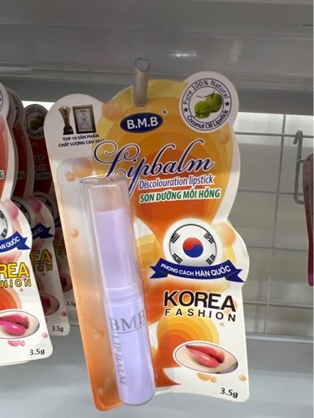 TB-SON DƯỠNG MÔI HỒNG B.M.B HQ TÍM (Cây)