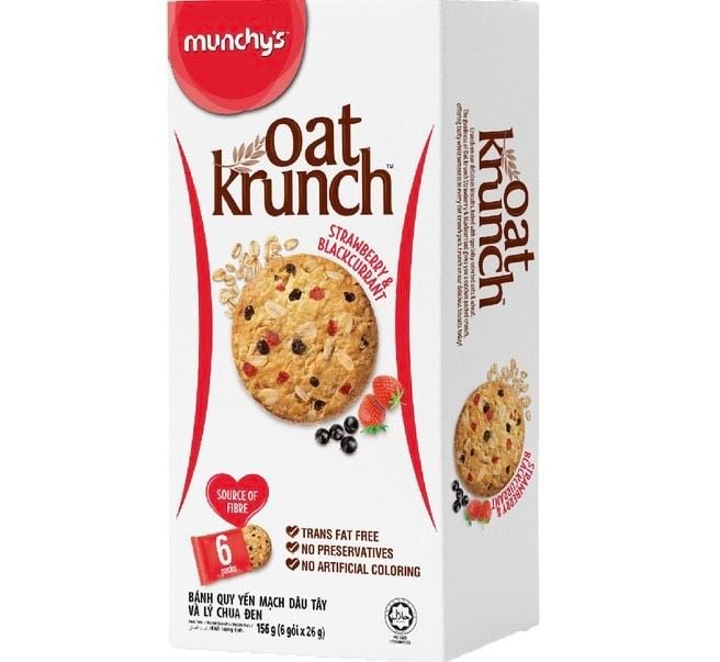 Bánh Oat Krunch Vị Dâu 156g (Hộp)