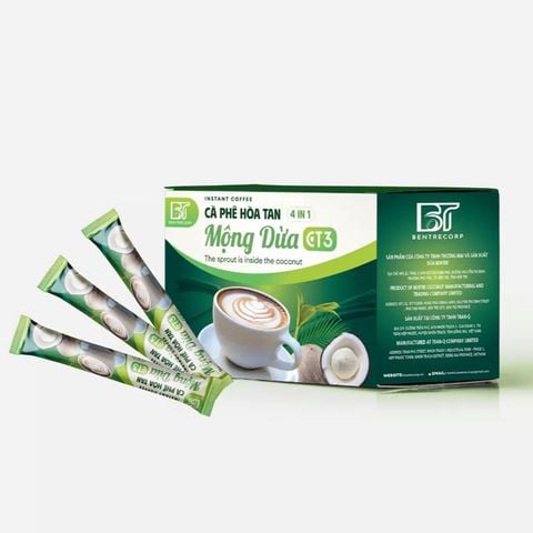  Cà phê hòa tan Mộng dừa CT3 - 4 IN 1 