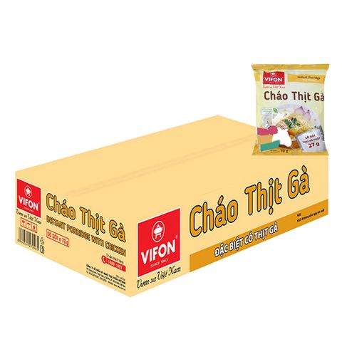  Cháo Thịt Gà Vifont thùng 50 gói 