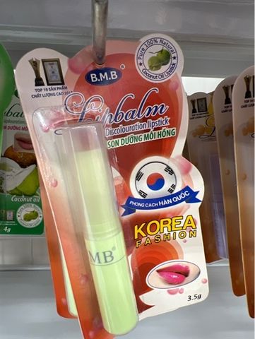  TB-SON DƯỠNG MÔI HỒNG B.M.B HQ XANH (Cây) 