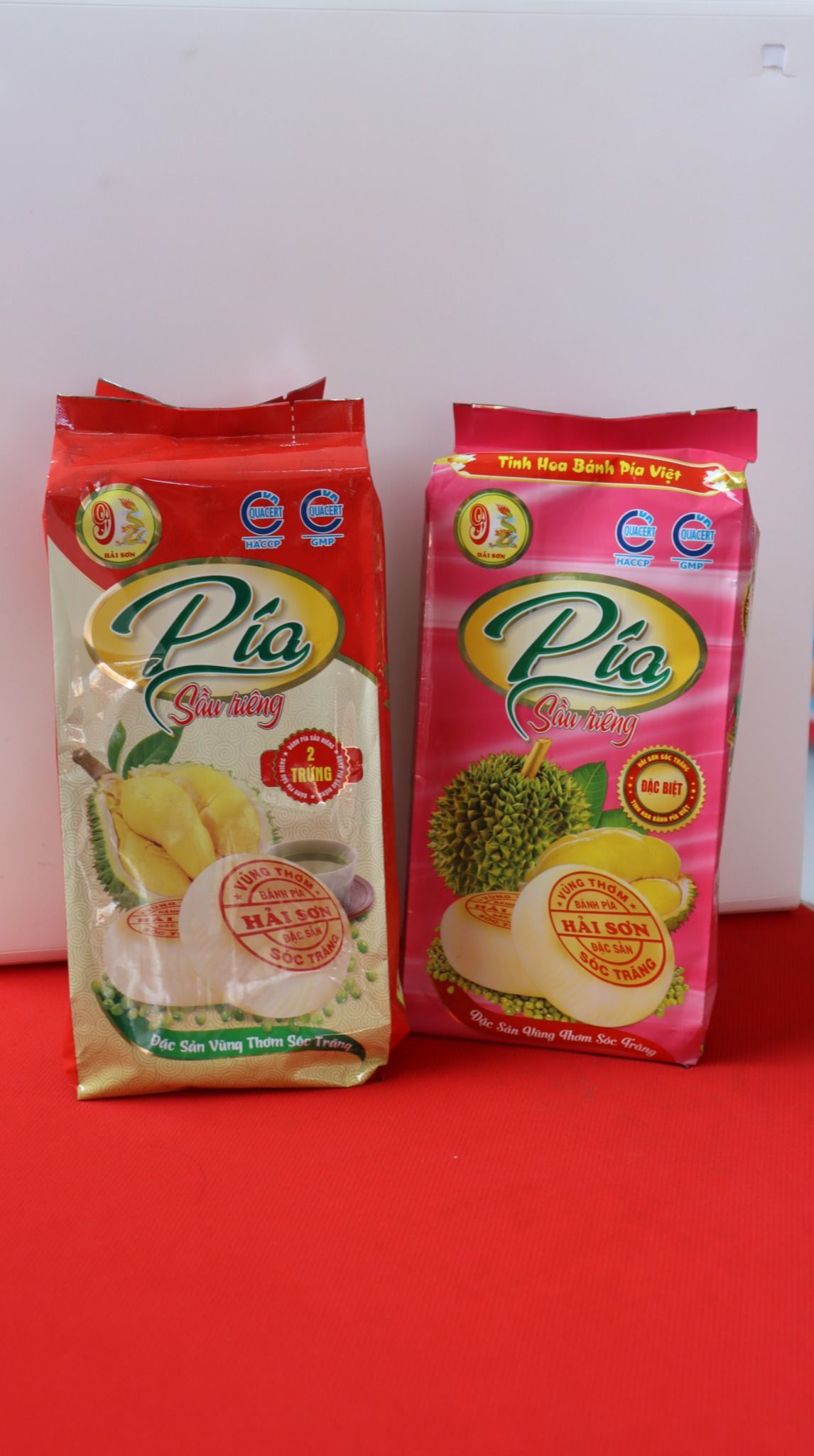 BÁNH PÍA HẢI SƠN HỒNG 540G (Cây)