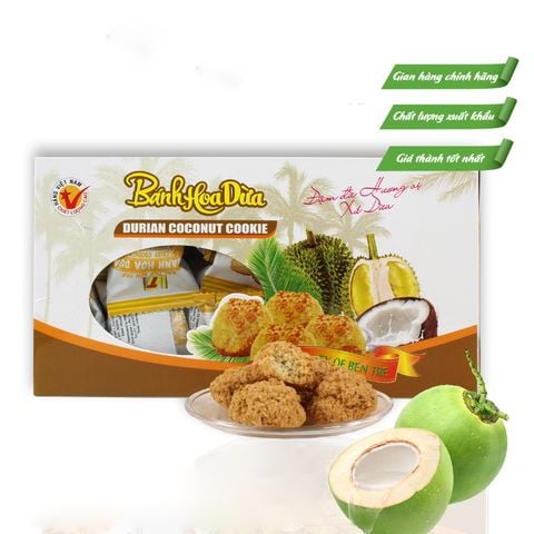  Bánh Hoa Dừa vị sầu riêng 