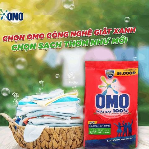  Bột giặt OMO xoáy bay 100% 