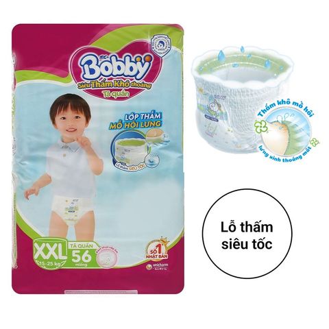  Tã quần Bobby 56 miếng 