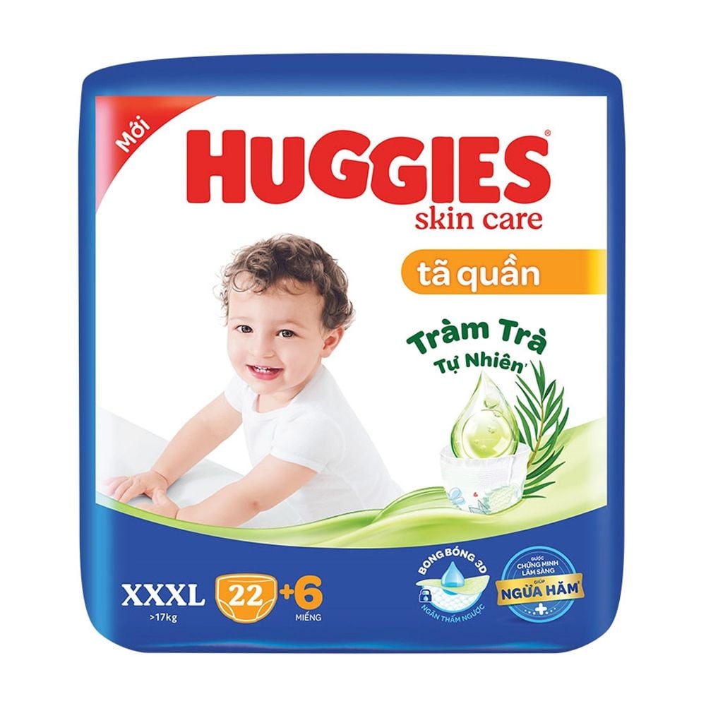 Tã quần Hugies XXXL 22 + 6