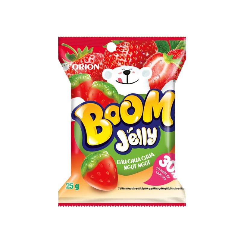 Kẹo Dẻo Boom Vị Dâu 25g (Gói)