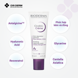  Kem dưỡng phục hồi da Bioderma Cicabio Creme 40ml 