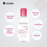  Nước tẩy trang cho da nhạy cảm Bioderma Sensibio H2O 