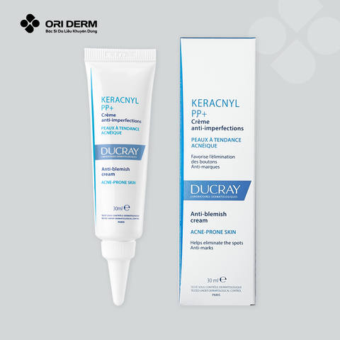  Kem giảm mụn mờ thâm Ducray Keracnyl PP+ Cream 30ml 