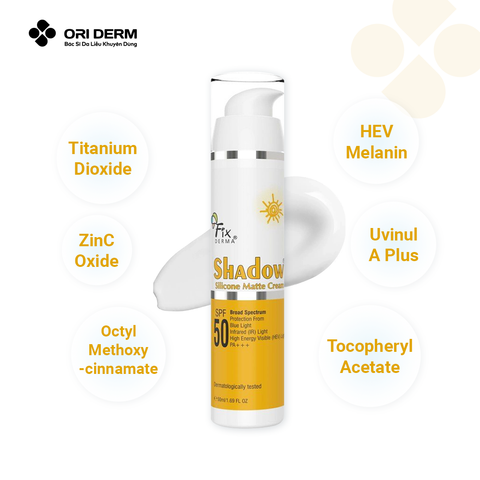  Kem chống nắng FIXDERMA Shadow Silicone Matte SPF50+++ 50ml 