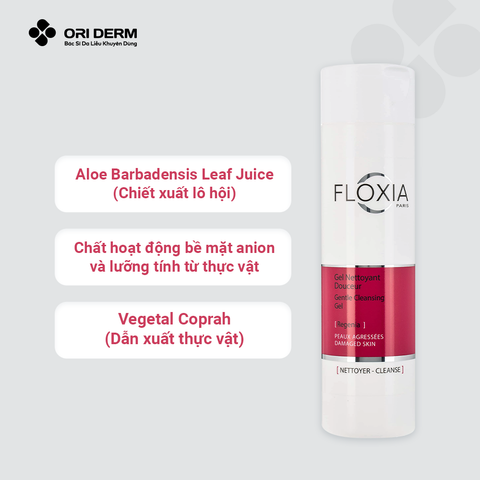  Gel rửa mặt cho da nhạy cảm Floxia Damage Skin Gel Nettoyant 200ml 