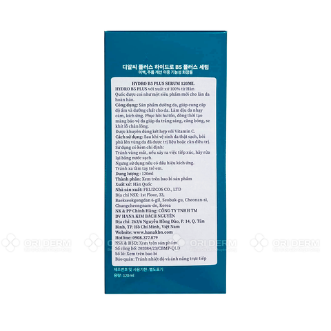  Serum cấp ẩm phục hồi da Hydro B5 Plus 120ml 