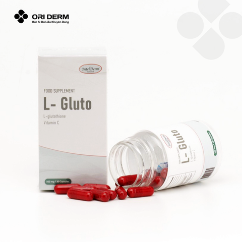  Viên uống chống nắng sáng da Intelderm L-Gluto hộp 30 viên 