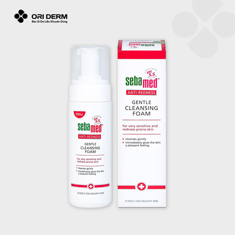  Sữa rửa mặt cho da siêu nhạy cảm Sebamed Anti-Redness Gentle Cleansing Foam 