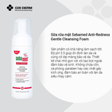 Sữa rửa mặt cho da siêu nhạy cảm Sebamed Anti-Redness Gentle Cleansing Foam 