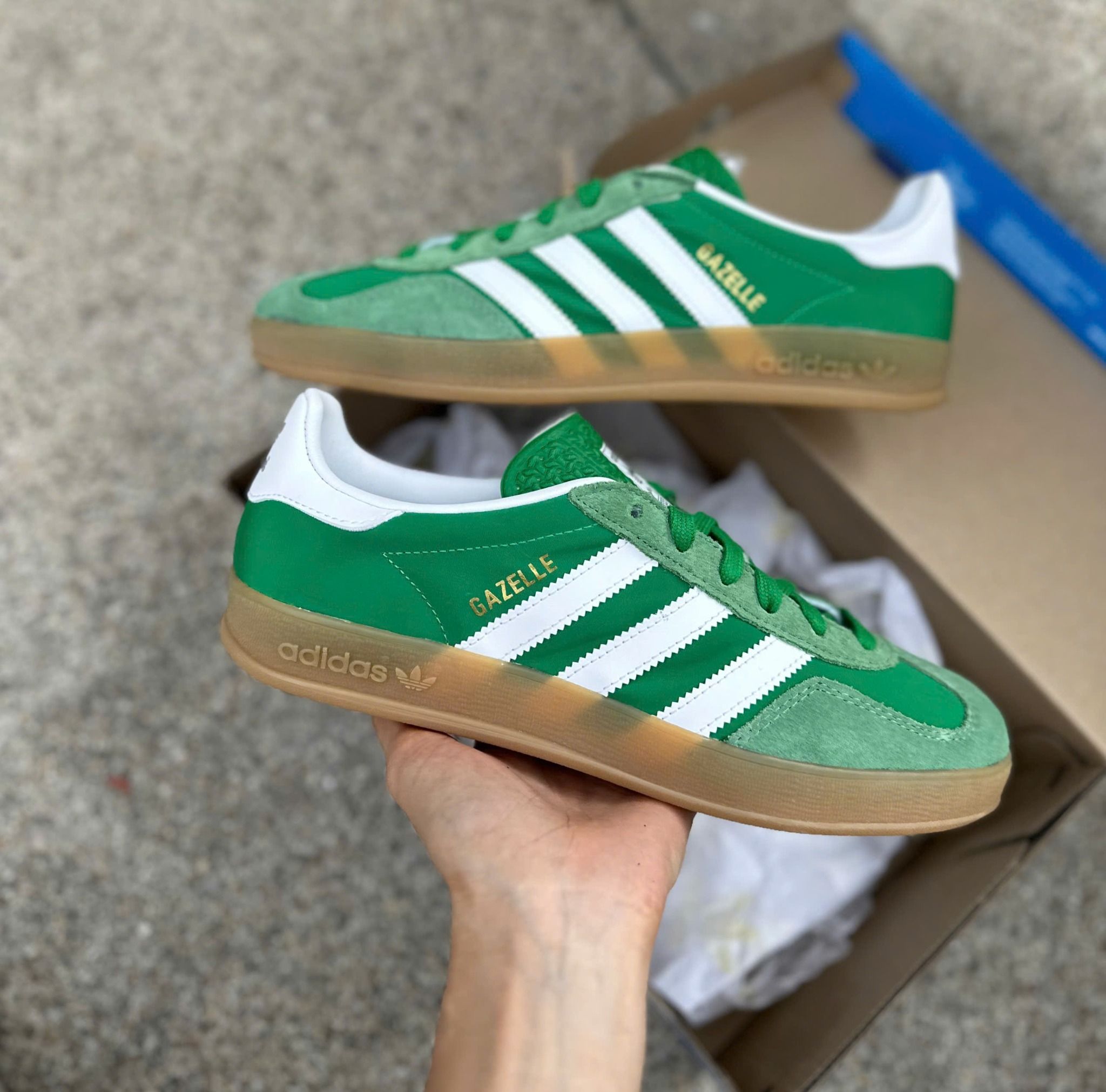 GIÀY SNEAKER ADIDAS GAZELLE INDOOR GREEN IE6605