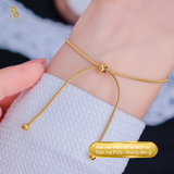  Lắc tay Unisex Titan SST Official Dây rút dây mì thanh lịch sang trọng Không Đen Gỉ  LT71 