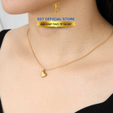  SST Dây chuyền Titan cao cấp Không đen gỉ mẫu trái tim đơn giản VC124 