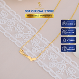  Dây chuyền nữ Titan SST Official Mặt chữ Loveu đáng yêu Không Đen Gỉ VC506 