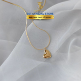  SST Dây chuyền Titan cao cấp Không đen gỉ mẫu trái tim đơn giản VC124 