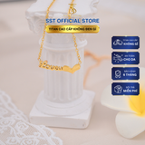  Dây chuyền nữ Titan SST Official Mặt chữ Loveu đáng yêu Không Đen Gỉ VC506 