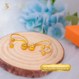  Nhẫn nữ Titan SST Official Store kiểu bi form sang đi tiệc Không Đen Gỉ N135 