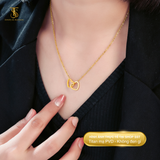  Dây chuyền nữ Titan SST Official Mặt Trái Tim Đôi thanh lịch Không Đen Gỉ VC01 