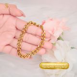  Lắc tay Unisex Titan SST Bảng xích cá tính Không Đen Gỉ LT84 