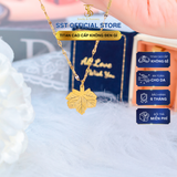  Dây chuyền Titan SST Official Mặt chiếc lá phong thanh lịch VC231 