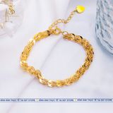  Lắc tay Unisex Titan SST Official Store Kiểu Đuôi phụng bảng lớn sẵn khóa tròn Không Đen Gỉ LT247 