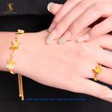  Nhẫn Titan SST Mặt Hồ Điệp kim sa đi tiệc sang trọng Không Đen Gỉ N09 