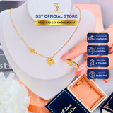 Dây chuyền Titan SST Official Store Mặt chữ H thanh lịch Không Đen Gỉ VC181 