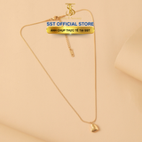  SST Dây chuyền Titan cao cấp Không đen gỉ mẫu trái tim đơn giản VC124 