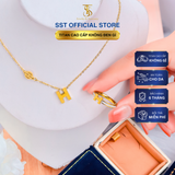  Dây chuyền Titan SST Official Store Mặt chữ H thanh lịch Không Đen Gỉ VC181 