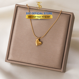  SST Dây chuyền Titan cao cấp Không đen gỉ mẫu trái tim đơn giản VC124 