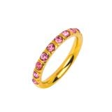  Nhẫn nữ Titan SST Official Store kiểu đính đá hồng lấp lánh Không Đen Gỉ N153 