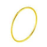  Vòng tay Titan SST Trơn Basic 3 Li Vàng óng ánh Không Đen Gỉ VT08 