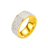  Nhẫn nữ Titan SST Official Store bảng lớn đính đá full sang trọng đi tiệc Không Đen Gỉ N117 