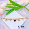  Lắc tay 2 Dây Hoa Cỏ 4 Lá Titan không đen rỉ LT218 