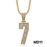  Mặt dây chuyền số 7 đính full đá lấp lánh – Titan không đen gỉ – SST Official Store | MD11 
