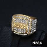  Nhẫn nam đính đá kiểu đơn giản sang trọng – Titan không xỉn màu – SST Official Store | N284 