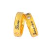  Nhẫn kiểu dành cho cặp đôi Nam Nữ Forever Love Titan mạ vàng 18K N124 