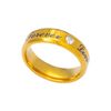  Nhẫn kiểu dành cho cặp đôi Nam Nữ Forever Love Titan mạ vàng 18K N124 