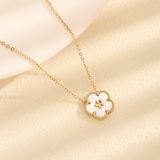  Dây chuyền nữ mặt hoa 2 màu Chất liệu Titan cao cấp Không đen gỉ VC532 