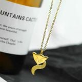  Dây chuyền Titan SST Official Store Mặt hồ ly kim sa lấp lánh Không Đen Gỉ VC368 