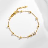  Lắc tay Nơ bi Chất liệu Titan cao cấp Không đen gỉ LT243 